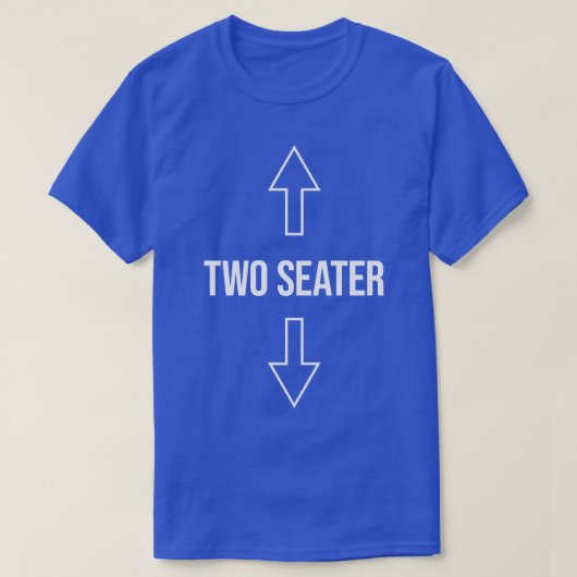 Zwei Sitzplätze lustig T-Shirt (Design vorne)