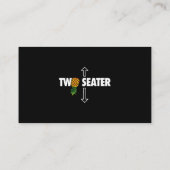 Zwei Sitzschwinger lustig Upside Down Pineapple Visitenkarte (Rückseite)