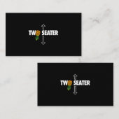 Zwei Sitzschwinger lustig Upside Down Pineapple Visitenkarte (Vorne/Hinten)