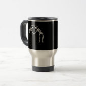 Zwei Skeleton Hearts Hands Classic Reisebecher (Vorderseite Links)