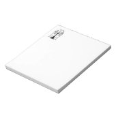 Zwei Skelette in Liebe Notizblock (Rotiert)