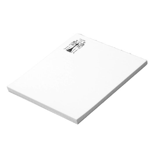 Zwei Skelette in Liebe Notizblock (Rotiert)