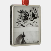 Zwei Skizzen für das Floss der Medusa, c.1819 Silbernes Ornament (Rechts)