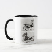 Zwei Skizzen für das Floss der Medusa, c.1819 Tasse (Links)