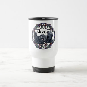Zwei Skye Terrier Celtic-Reisemug Reisebecher