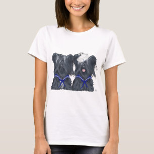 Zwei Skye-Terrier Seeleute T-Shirt
