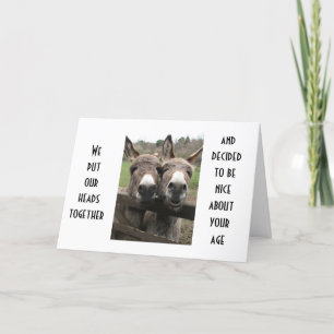 ZWEI SMART "A's" MACHEN FUN VON IHREM ALTERSSPENZS Karte