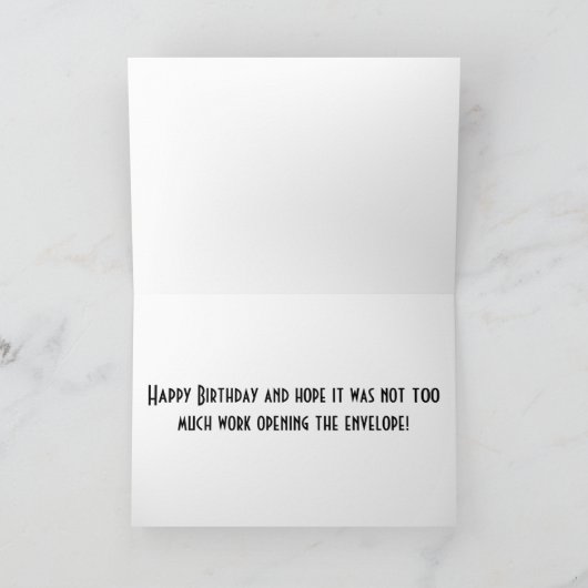 ZWEI SMART "A's" MACHEN FUN *ZWEI ZWEI ZAHLZEITDON Karte (Innenseite)