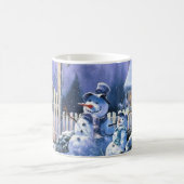 Zwei Snowmen-Kaffee-Tasse Kaffeetasse (Mittel)