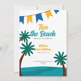 Zwei Sommerferien niedlich 2. Geburtstag Feiertagskarte