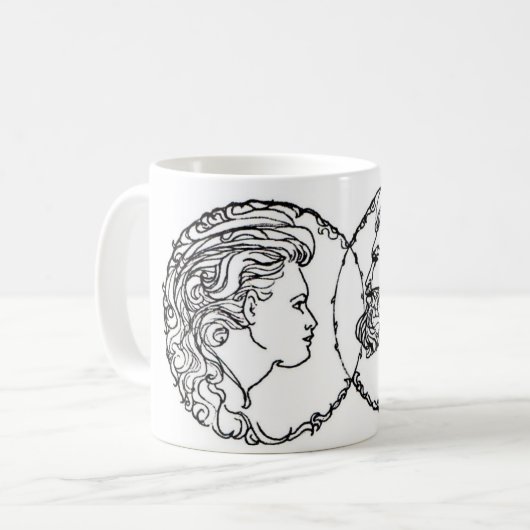 Zwei Sonne-Tasse Kaffeetasse (Vorderseite Links)