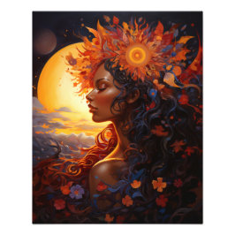 Zwei Sonnen im Sonnenuntergang Fotodruck