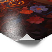 Zwei Sonnen im Sonnenuntergang Fotodruck (Ecke)