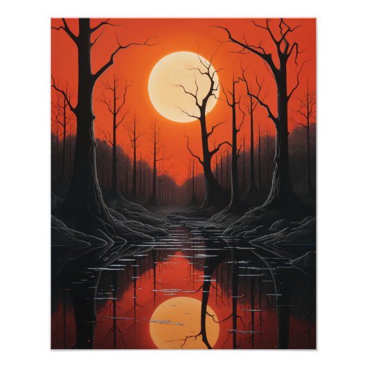 Zwei Sonnen im Sonnenuntergang Fotodruck (Vorne)