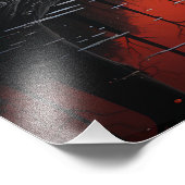 Zwei Sonnen im Sonnenuntergang Fotodruck (Ecke)