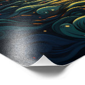 Zwei Sonnen im Sonnenuntergang Fotodruck (Ecke)