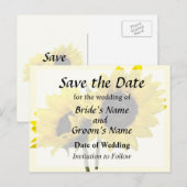 Zwei Sonnenblumen Ankündigungspostkarte (Vorne/Hinten)