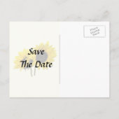 Zwei Sonnenblumen Ankündigungspostkarte (Rückseite)