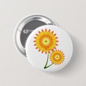Zwei Sonnenblumen-Pflanze Thunder_Cove Button (Vorne & Hinten)