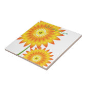 Zwei Sonnenblumen-Pflanze Thunder_Cove Fliese (Seite)