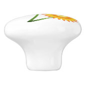 Zwei Sonnenblumen-Pflanze Thunder_Cove Keramikknauf (Seitenansicht)