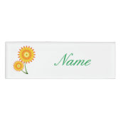 Zwei Sonnenblumen-Pflanze Thunder_Cove Namenschild (Vorderseite)