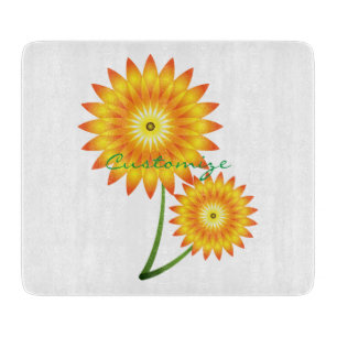Zwei Sonnenblumen-Pflanze Thunder_Cove Schneidebrett