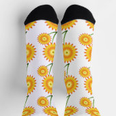 Zwei Sonnenblumen-Pflanze Thunder_Cove Socken (Oben)