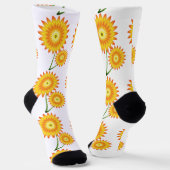 Zwei Sonnenblumen-Pflanze Thunder_Cove Socken (Gewinkelt)