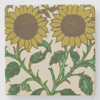 Zwei Sonnenblumen Steinuntersetzer