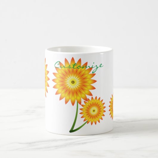Zwei Sonnenblumen Thunder_Cove Kaffeetasse (Mittel)