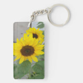 Zwei Sonnenblumenkerne Schlüsselanhänger (Rückseite)