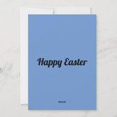 Zwei sonnige Kaninchen und Blume Feiertagskarte (Rückseite)