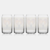 Zwei Soule, ein Herz" Personalisierte Hochzeitsbri Dosenglas (Hinten)