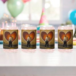 Zwei Soule, ein Herz" Personalisierte Hochzeitsbri Dosenglas