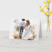 Zwei Soule, eine Reise in die Liebe Karte (Gelbe Blume)