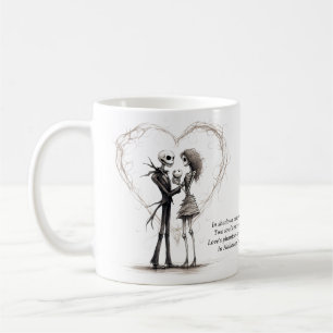 Zwei Soule im Schatten tief: Halloween im Liebe Cu Kaffeetasse