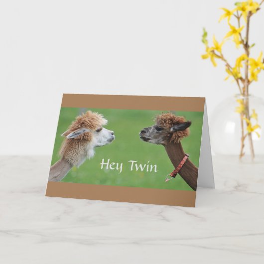 ZWEI SPASS AUF MEINEM LIEBLINGSGEBURTSTAG! KARTE (Gelbe Blume)