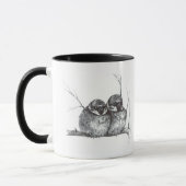 Zwei Spatzen Tasse (Links)