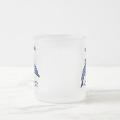 Zwei spielerische Delphine surfen in den Wellen Mattglastasse (Mittel)