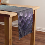 Zwei Spiralen farbenfroh Modernes Abstraktes Frakt Kurzer Tischläufer (Beispiel)