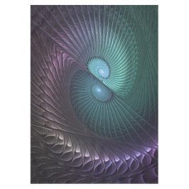 Zwei Spiralen farbenfroh Modernes Abstraktes Frakt Tischdecke