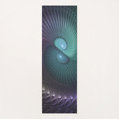 Zwei Spiralen farbenfroh Modernes Abstraktes Frakt Yogamatte (Vorderseite)