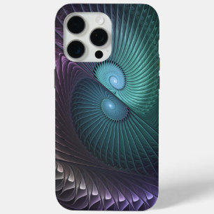 Zwei Spiralen Farbige Moderne Abstrakte Fraktal Ku Case-Mate iPhone Hülle