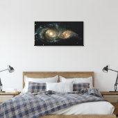 Zwei Spiralgalaxien Leinwanddruck (Insitu (Schlafzimmer))