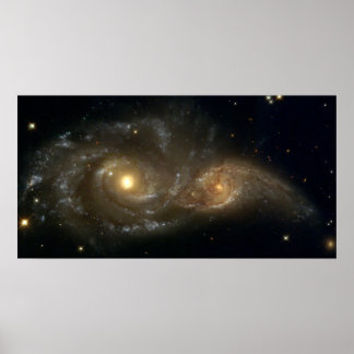 Zwei Spiralgalaxien (NGC220 und IC2163) Poster
