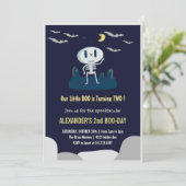 zwei spooktacular Geburtstagseinladungen Einladung (Stehend Vorderseite)