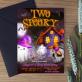 Zwei Spooky - 2. Geburtstag Einladung