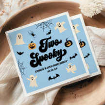 Zwei Spooky Blue Halloween 2. Geburtstags-Party