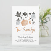 Zwei Spooky | Einladung von Geistern | Spooky 2. (Stehend Vorderseite)